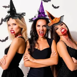 2025 3 Dele Halloween Heksehat Hårbånd Heksehat Hovedbeklædning Maskerade Heksehårbånd til Kostume Halloweenfest Dekoration[co]