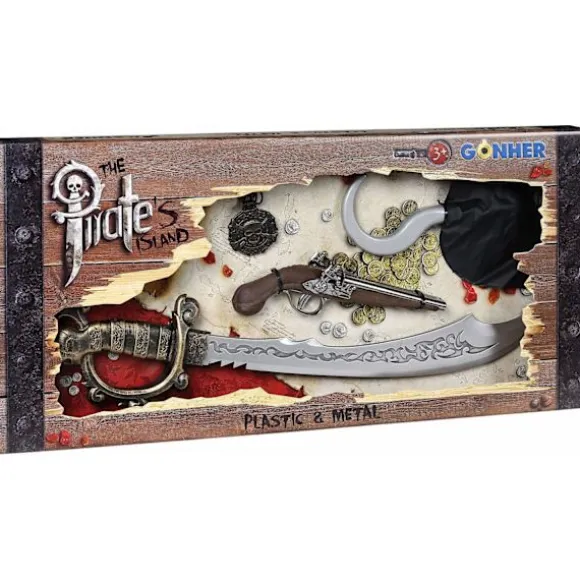 441/0 - Gonher The Pirate's Island Play Set Deluxe Grey