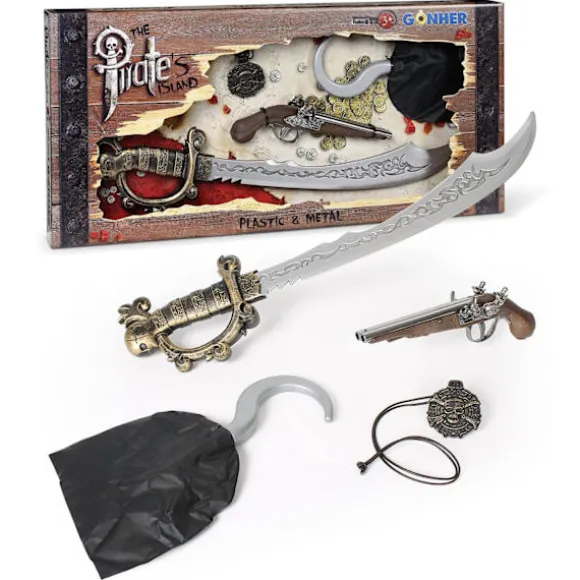 441/0 - Gonher The Pirate's Island Play Set Deluxe Grey
