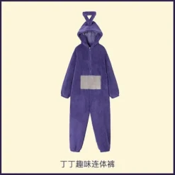2024 - Voksen Teletubbies kostume Rolig TinkyWinkyOnesiesPoLalaDipsy Cosplay Pyjamas Pyjamas Halloween Jul Pyjamas Jumpsuit D
