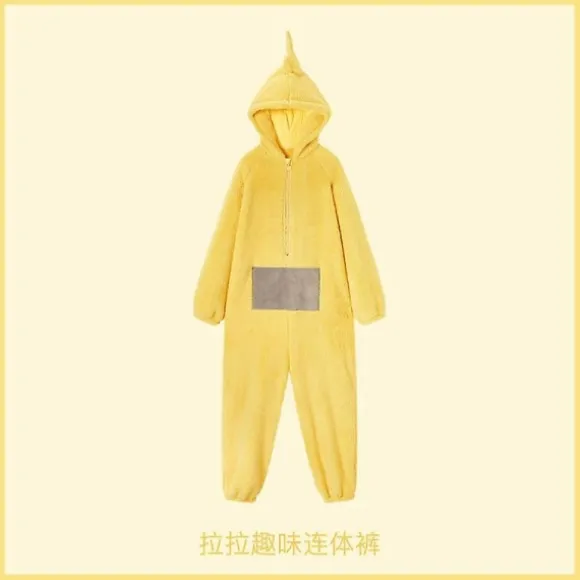2024 - Voksen Teletubbies kostume Rolig TinkyWinkyOnesiesPoLalaDipsy Cosplay Pyjamas Pyjamas Halloween Jul Pyjamas Jumpsuit D