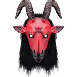 (1) Antilope Maske Latex Horror Maske - Mardi Gras - Karneval - Halloween - Voksne - One Size