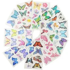 20 ark glitterklistermærker farverige sommerfugle tatoveringer krop sommerfugle tatoveringer sommerfugle klistermærker ark