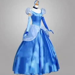 2020 Askepot cosplay voksen Blå Askepot pige bryllup voksen brugerdefineret fest Halloween Karneval Cosplay kostume M,CJY M en-US