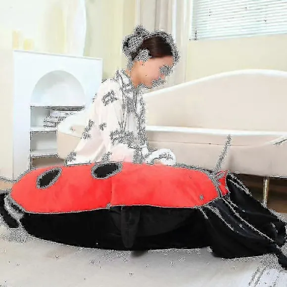 100 cm Bærbar Insekt Plyslegetøj Mariehøne Udstoppede Pude Sjov Fest Cosplay Dukke Udstoppede Bløde Plys Sovende Pude Børnegaver-lingling} 60cm