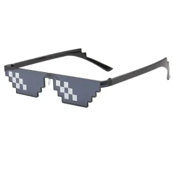 1 Cool Briller Sorte Thug Life Solbriller, Swag Briller Unisex Su