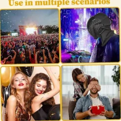 2025 Cyberpunk Hjelm med Masker til Voksne Halloween Festgaver