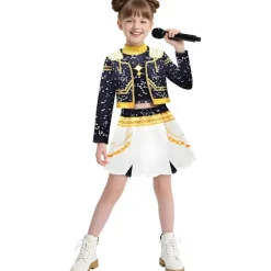 2025 Demon Hunter K-Pop Kostume | Halloween Outfit Kvinder Børn Cosplay 120 cm 120 No. 5 3-piece set