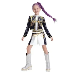 2025 Demon Hunter K-Pop Kostume | Halloweenkostume til Kvinder og Børn Cosplay Ankelring-FM- Ankelring Ankle Ring 140cm
