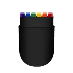 6 farve ansigtsmaling farveblyanter - Regnbue ansigtsmalingssæt til VM Halloween - Hudvenlige ansigtsmalingsstifter til festmakeup black