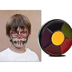 6 Farve Blåmærkehjul Special Effects SFX Zombie Makeup Kit Halloween Professionel Ikke-giftig