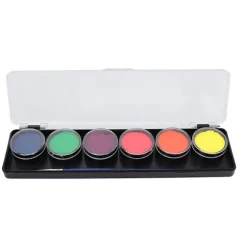 6 Farver Ansigt Krop Maleri Sæt Vandbaseret Sikker Høj Mætning Halloween Makeup 24g