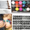 15 Farver Ansigtmaling Palette, Vaskbar Ansigt- og Kropsmaling til Halloween Fest Karneval