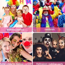15 Farver Ansigtmaling Palette, Vaskbar Ansigt- og Kropsmaling til Halloween Fest Karneval