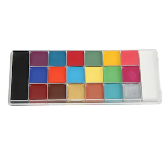 20 farver ansigts- og kropsmaling olie høj mætning sikker allergivenlig vandtæt ansigtsmaling makeup til fest sceneshow cosplay