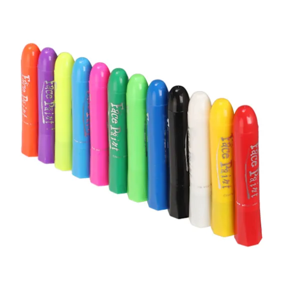 12 farver Ansigtsmaling Pen Børn DIY Ansigtsmaling Farveblyanter Vaskbare Midlertidige Kropsmaling Sticks til Jul Halloween Fest