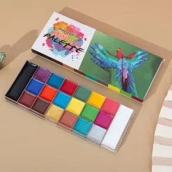 20 farver Athena ansigts- og kropsmaling oliepalet professionel flash giftfri sikker tatovering Halloween fest kunstner fancy makeup malingssæt til