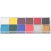 12 farver giftfri oliemaling Halloween ansigtsmaling kropsmaling Makeup Sæt (12 farver oliemaling)
