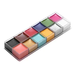 12 farver olie maling ansigt kropsmaling specialeffekter makeup fedt