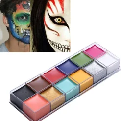 12 farver olie maling ansigt kropsmaling specialeffekter makeup fedt