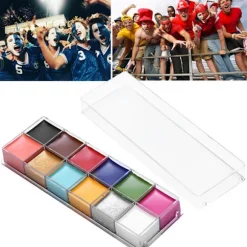 12 farver olie maling ansigt kropsmaling specialeffekter makeup fedt