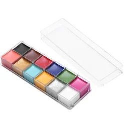 12 farver oliefarve ansigts- og kropsmaling dramatiske specialeffekter ansigtsmakeup fedtmaling