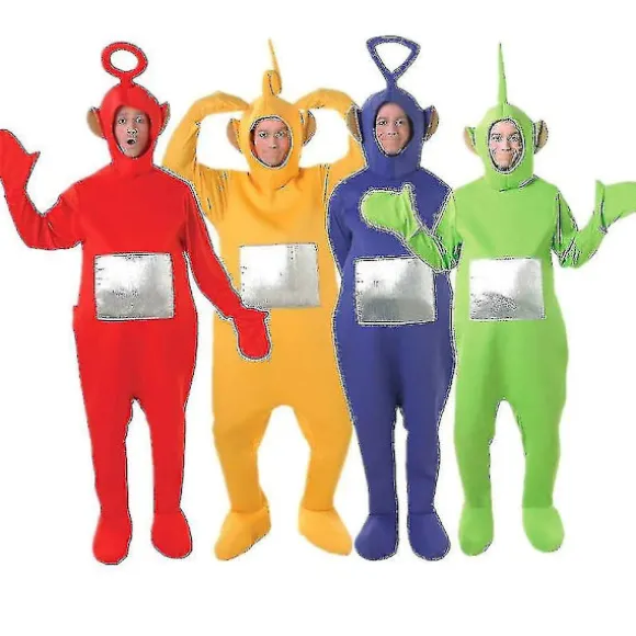 4 Farver Teletubbies Rolle Voksen Sjovt Kostume W-Perfet red xxl