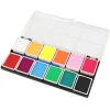 12 farver vandbaseret krops- og ansigtsmaling Halloween fest boldspil fan DIY fancy makeup pigment