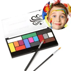 15 farver vandbaseret makeup-palet professionel kropsmaling makeup-palet til Halloween