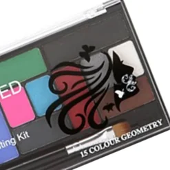 15 farver vandbaseret makeup-palet professionel kropsmaling makeup-palet til Halloween