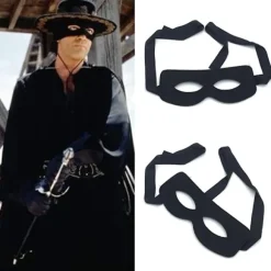 4 Halloweenmasker Zorro øjenbindel COS cosplay Zorro halvt ansigt