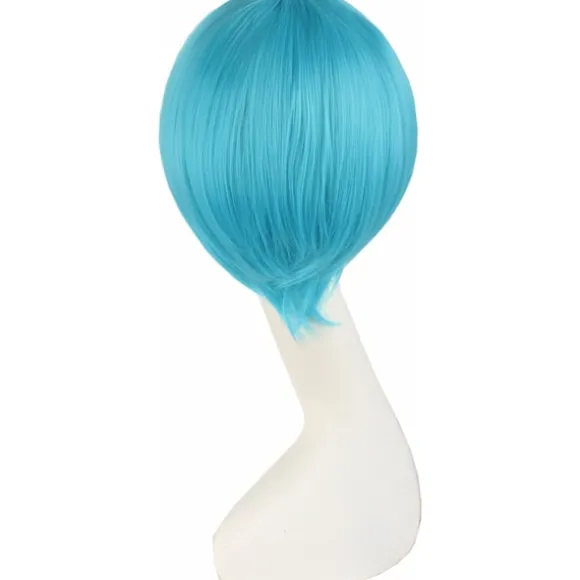 2 Hestehaler Lige Lang Fest Kostume 120cm Cosplay Paryk (Cyan Blå) blue