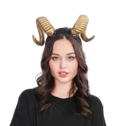2025 Horn pandebånd ko ører pandebånd julefest rollespil plys sødt horn pandebånd påske Halloween rekvisitter