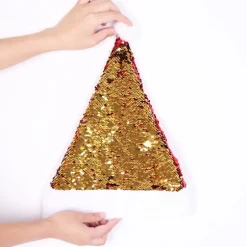 2 Julehatte Dobbeltsidede Sequins Hatte Julepynt