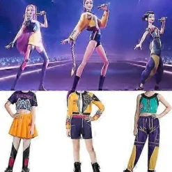 2025 KPop Demon Hunters Rumi Mira Zoey Cosplay Kostumesæt - Halloween Karneval Festtøj Zoe 120CM
