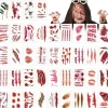 300 midlertidige tatoveringer - Halloween-arr-tatoveringer - Ansigts- og kropsmakeup - 3D-simulerede sår - Mørke ar...