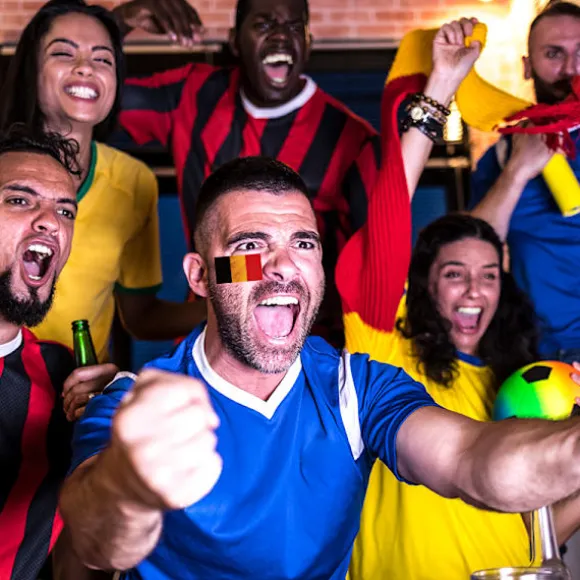 10 midlertidige tatoveringsklistermærker – fodboldfan-ansigtsklistermærker, sportsbegivenheds-makeupklistermærker, VM-fest-kropsklistermærker se