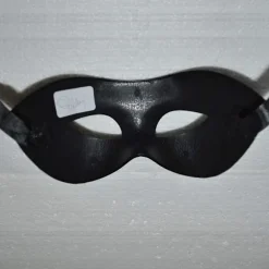 2* Mænds Maske Sort Mat Klassisk Stil Venetiansk Maske, Maskerade, Burlesque Ball Party (sort One Size)