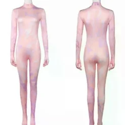 2025 ny KPop dæmonjæger Rumi rollespilskostume Halloween kjole jumpsuit fangs 110cm