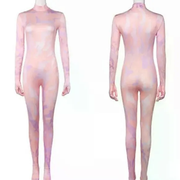 2025 ny KPop dæmonjæger Rumi rollespilskostume Halloween kjole jumpsuit fangs 110cm