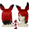 2024 ny model Anime Hazbin Hotel ALASTOR Paryk med øre Cosplay Kostume Varmebestandigt Syntetisk Hår Mænd Kvinder Parykker
