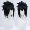 2025 Ny Sasuke Uchiha Cosplay Paryk Mænd Kort Sort Cosplay Anime Cosplay Paryk Varmebestandig Syntetisk (LGL)