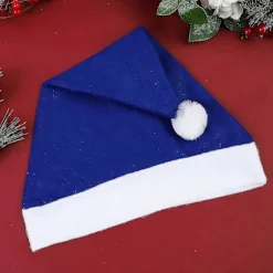 16 Pak Julemandshuer i Ikke-vævet stof til Julekostumedekorationer - Blå - WELLNGS