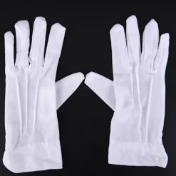 1 Par hvide formelle handsker Hvide Honor Guard Parade Santa Women White onesize
