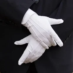 1 Par hvide formelle handsker Hvide Honor Guard Parade Santa Women White onesize
