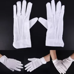 1 Par hvide formelle handsker Hvide Honor Guard Parade Santa Women White onesize