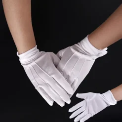 1 Par hvide formelle handsker Hvide Honor Guard Parade Santa Women White onesize