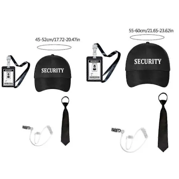 2025 Secret Agent Udklædningssæt inklusive sorte briller, ørestykke og slips Sikkerhedsvagt Cosplay Kostume til børn, voksne og barn Set 11 aldult