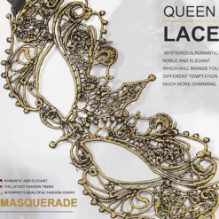 2025 Seneste Model Maskebal Maske til Kvinder Venetiansk Blonde Øjenmaske Til Festbal Prom Kostume Mardi Gras Festartikler