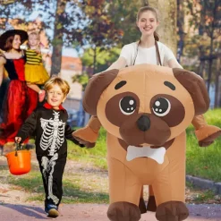 2025 Seneste Model Oppustelige Festkostumer, Oppustelig Kostume Voksen, Hunde Oppustelig Kostume, Halloween Kostumer til Mænd Kvinder 72 TOMMER-FM-